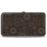 Hinged Wallet - The Lion King Scar Pose Tribal Pattern Browns