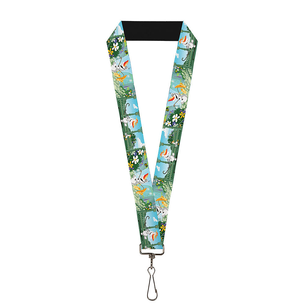 Lanyard - 1.0" - Olaf Garden Scenes