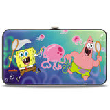 Hinged Wallet - Patrick Starfish & SpongeBob Jellyfishing + Jellyfish Catch Pose