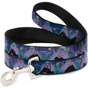 Dog Leash - Ursula 4-Poses/Shells/Ivy/Bubbles Purples/Blues