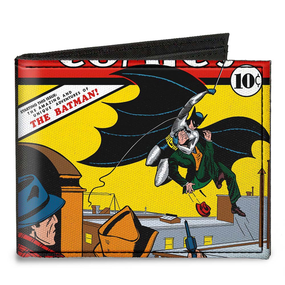 Canvas Bi-Fold Wallet - Classic DETECTIVE COMICS Issue #27 First Batman Action Cover Pose