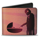 Bi-Fold Wallet - Star Wars The Child and The Mandalorian Touching Fingers Sun Rays