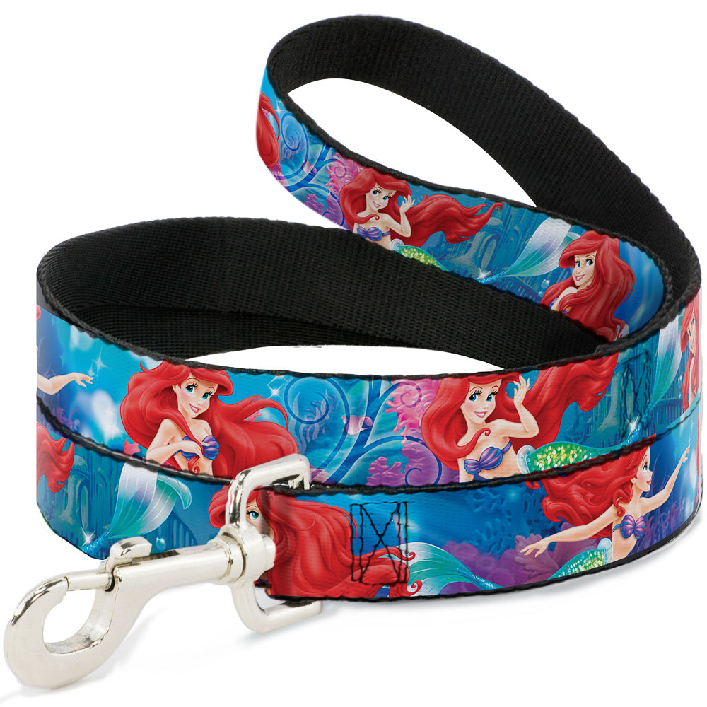 Dog Leash - Ariel Vivid Underwater Sparkle Poses/Castle