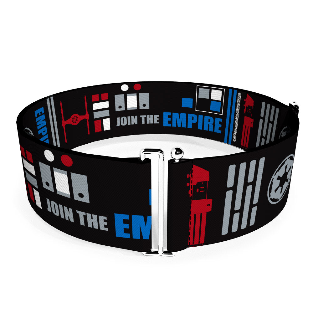 Cinch Waist Belt - Star Wars EMPIRE Galactic Empire Elements Collage Black Blue Gray Red White