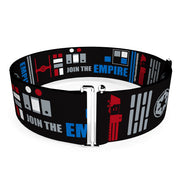 Cinch Waist Belt - Star Wars EMPIRE Galactic Empire Elements Collage Black Blue Gray Red White