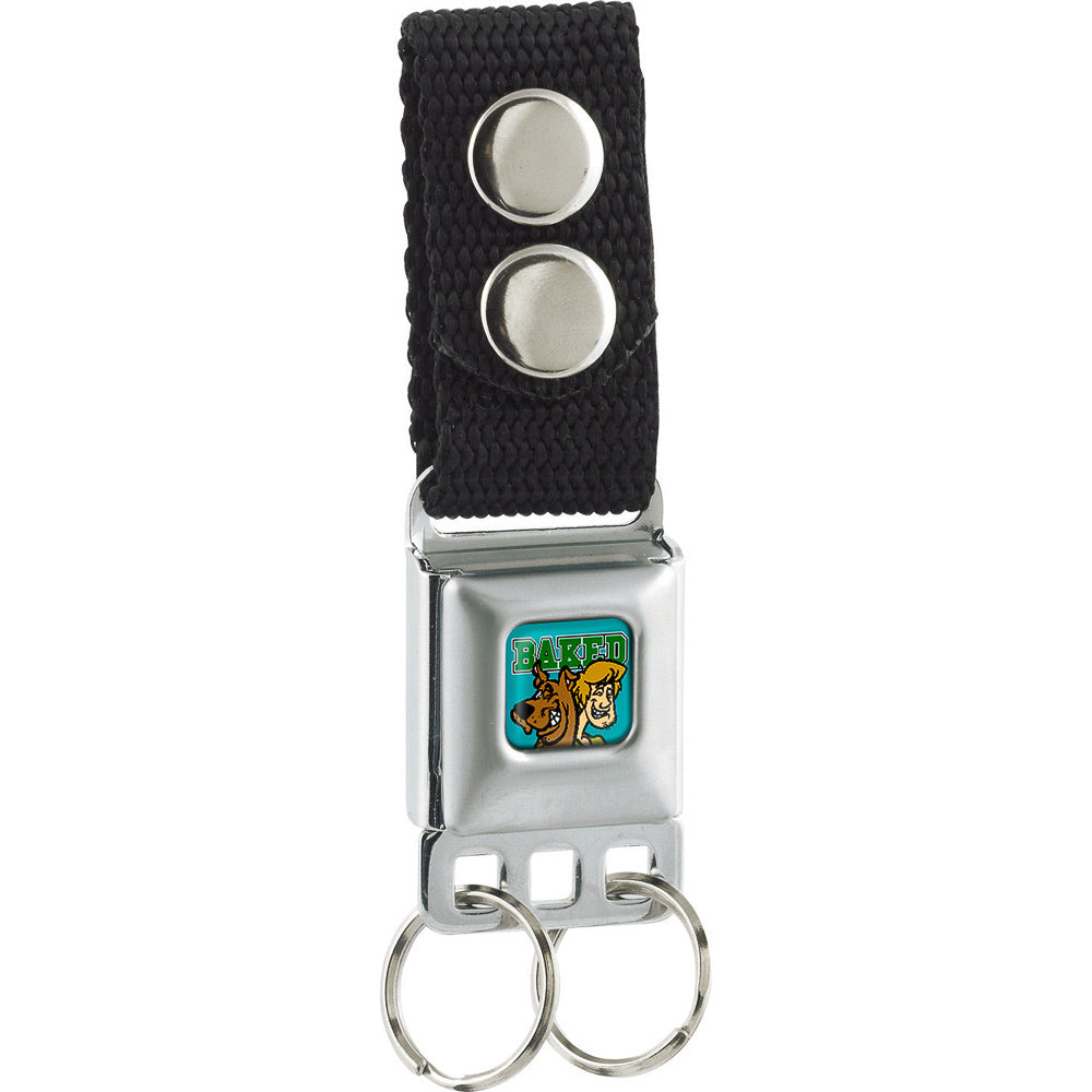 Keychain - Scooby & Shaggy BAKED Full Color Turquoise Green