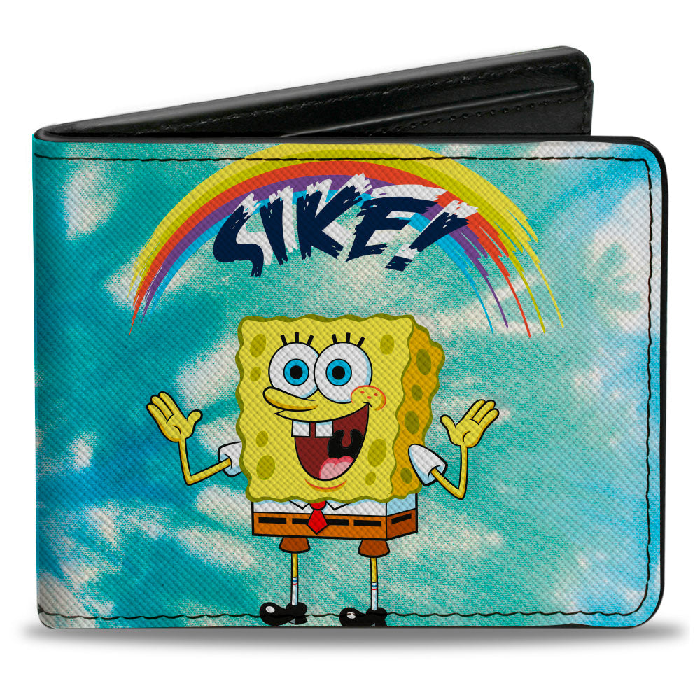 Bi-Fold Wallet - SpongeBob SquarePants Rainbow SIKE! Pose Blues