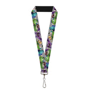 Lanyard - 1.0" - Monsters University Character Lineup Gray