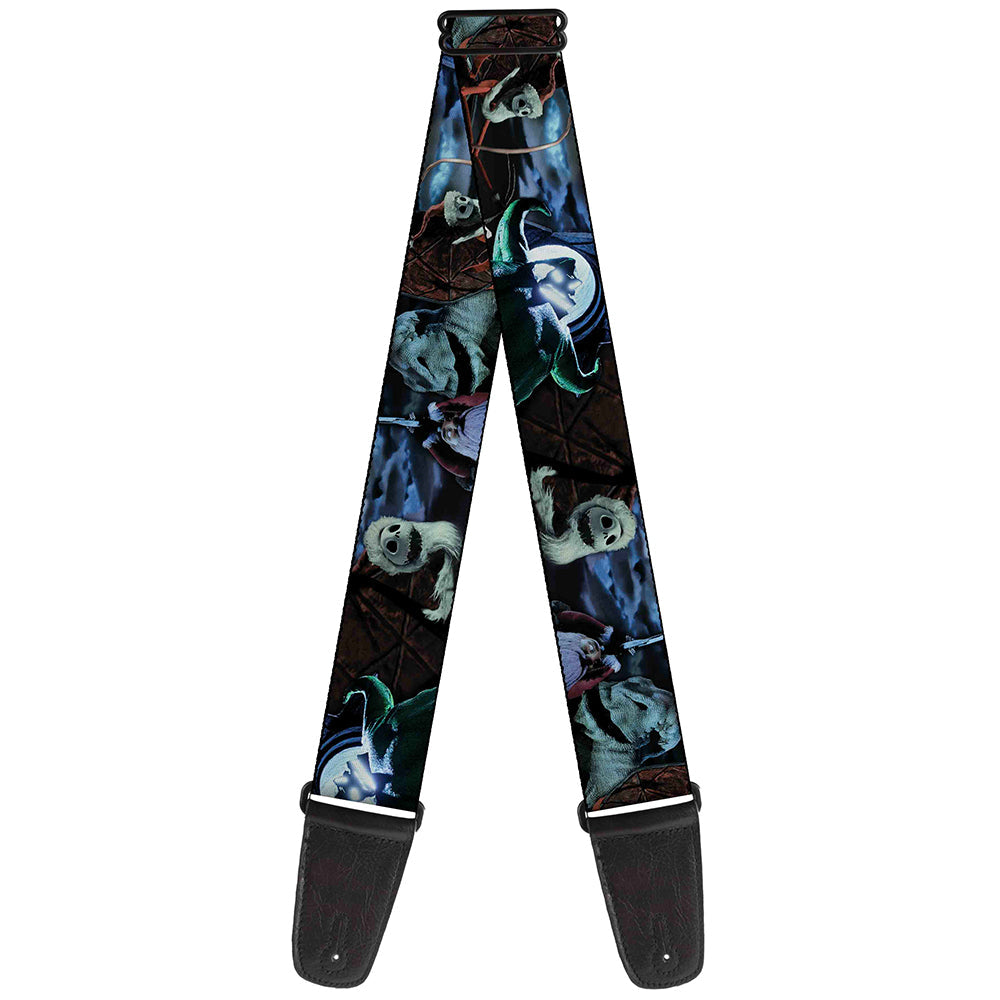 Guitar Strap - Nightmare Before Christmas Jack, Oogie Boogie, Santa Scene