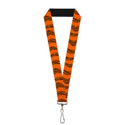 Lanyard - 1.0" - Tigger Stripes Orange Black