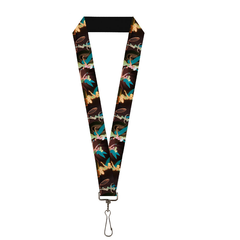 Lanyard - 1.0" - Tinker Bell Poses Browns