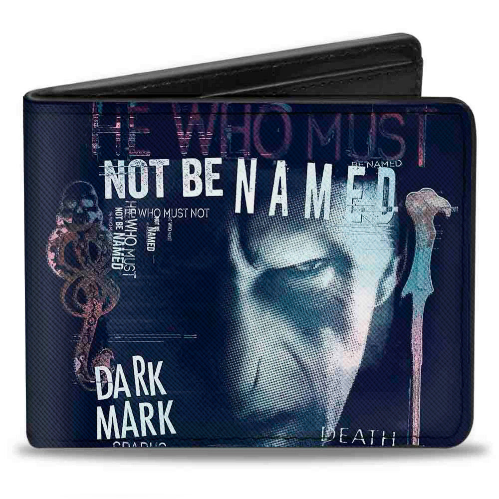 Bi-Fold Wallet - Harry Potter Lord Voldemort Face HE WHO MUST NOT BE NAMED Collage