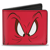 Bi-Fold Wallet - Bi-Fold Wallet - Gossamer Eyes CLOSE-UP Red Black White