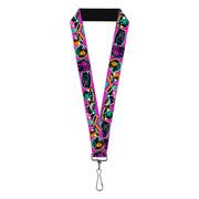 Lanyard - 1.0" - Lightyear Mission Patches Collage2 Purple Multi Color