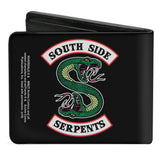 Bi-Fold Wallet - Riverdale SOUTH SIDE SERPENTS Patch Black