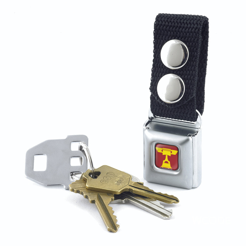 Keychain - Cars Piston Cup Trophy Full Color Red Yellow