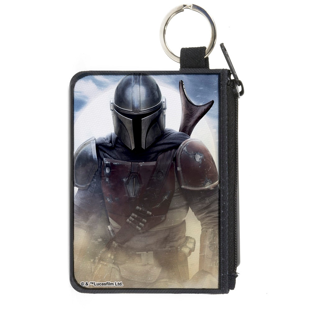 Canvas Zipper Wallet - MINI X-SMALL -Star Wars The Mandalorian Vivid Pose