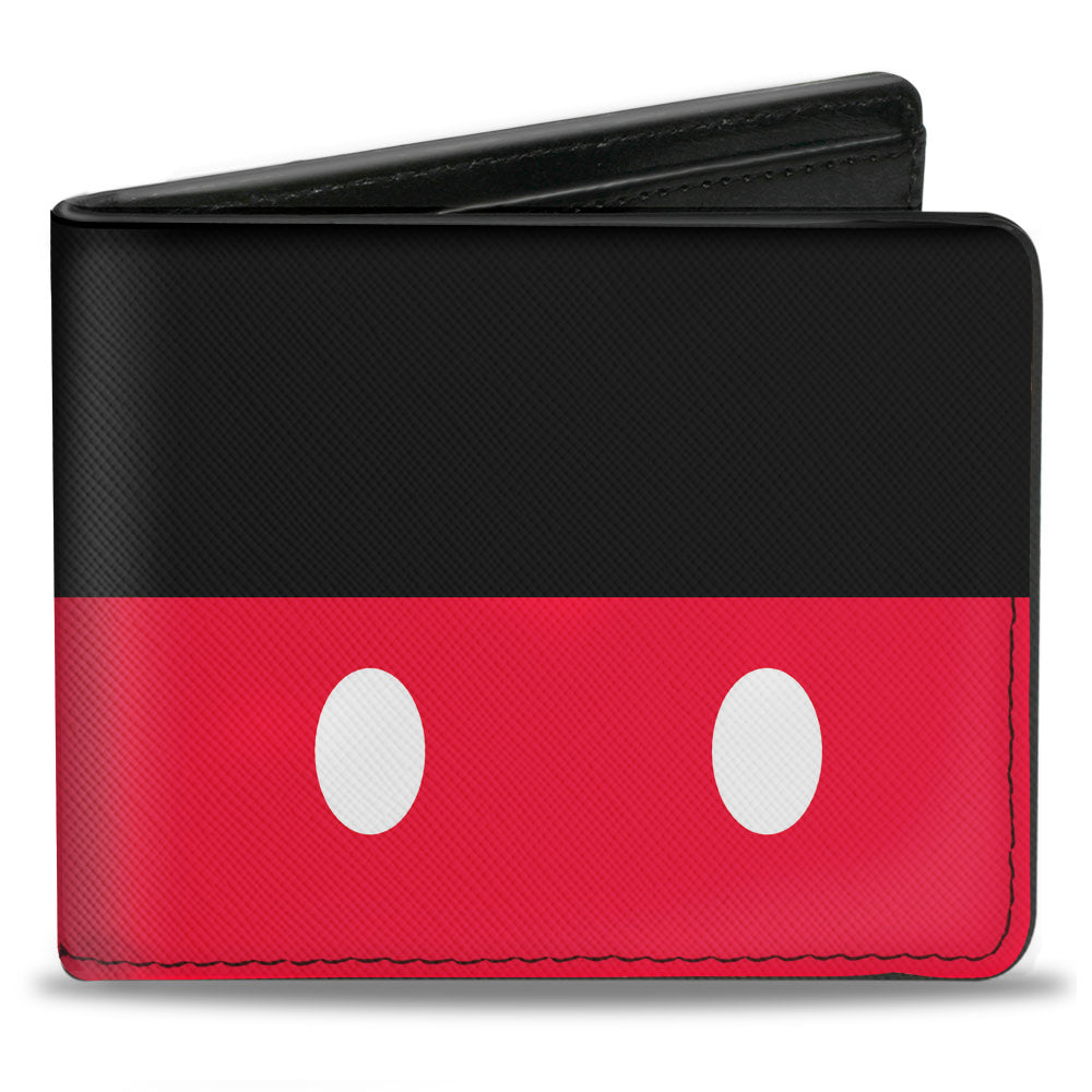 Bi-Fold Wallet - Mickey Mouse Bounding Buttons2 Black Red White