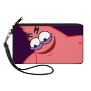 Canvas Zipper Wallet - LARGE - Sponge Bob Savage Patrick Pose Purple