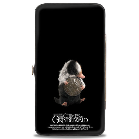 Hinged Wallet - Fantastic Beasts The Crimes of Grindelwald Baby Niffler's Stacked + Baby Niffler Coin Pose