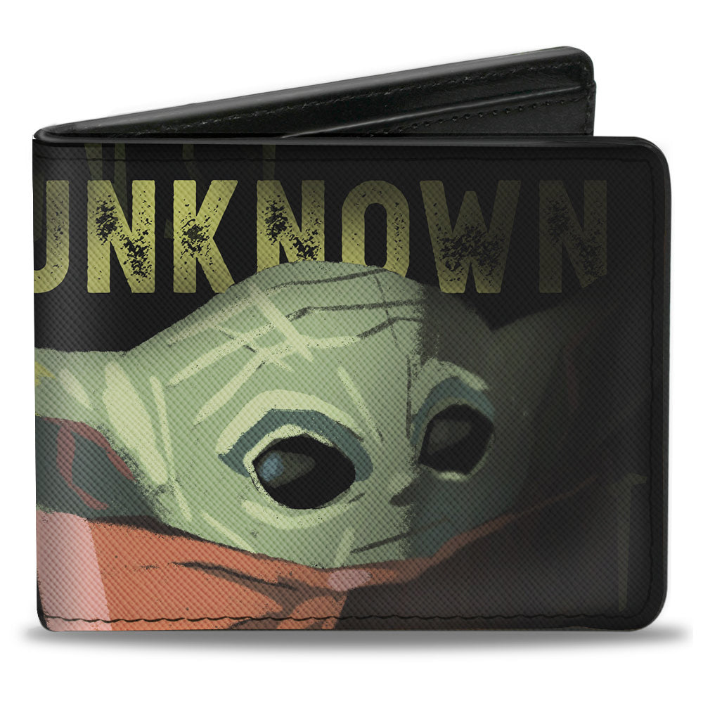 Bi-Fold Wallet - Star Wars The Child Stylized Face UNKNOWN Black Green