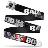 Classic TMNT Logo Full Color Seatbelt Belt - Shredder Poses BAD NEVER LOOKED THIS GOOD Webbing