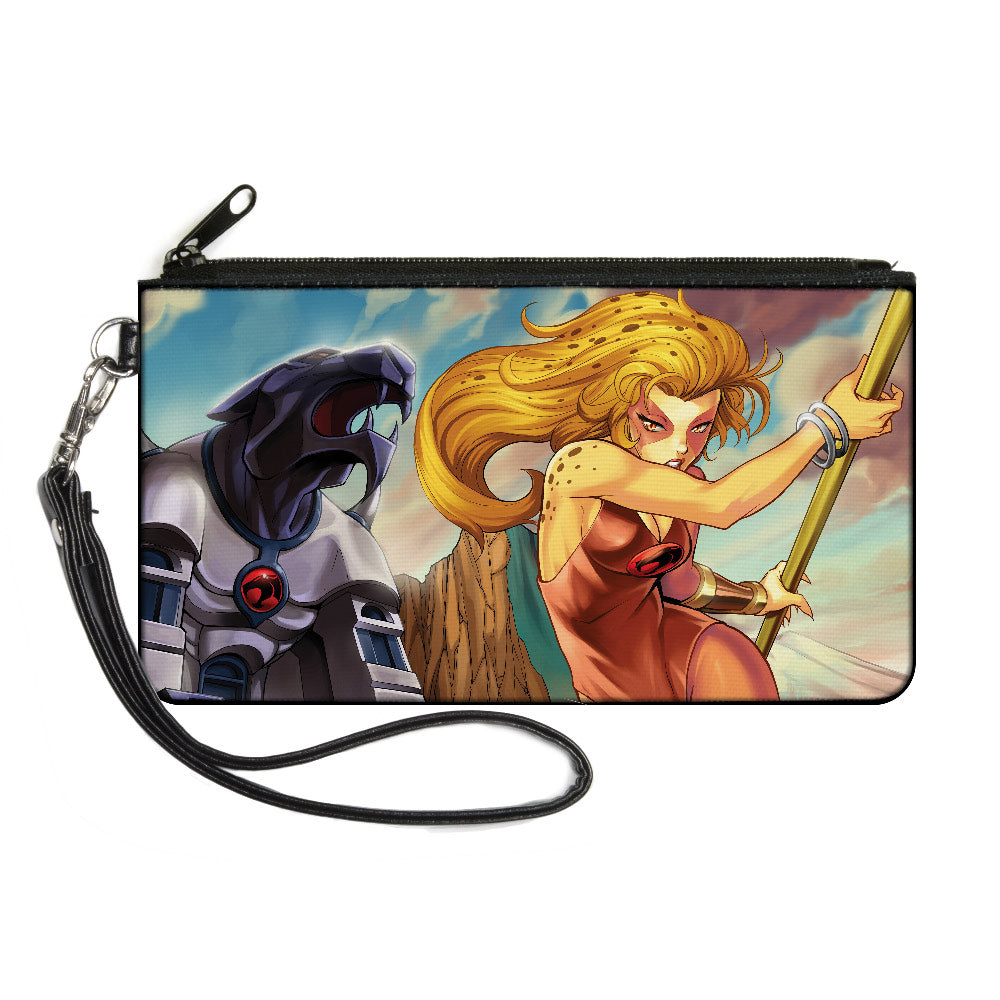 Canvas Zipper Wallet - LARGE - Thundercats Cheetara Cats Lair Action Pose