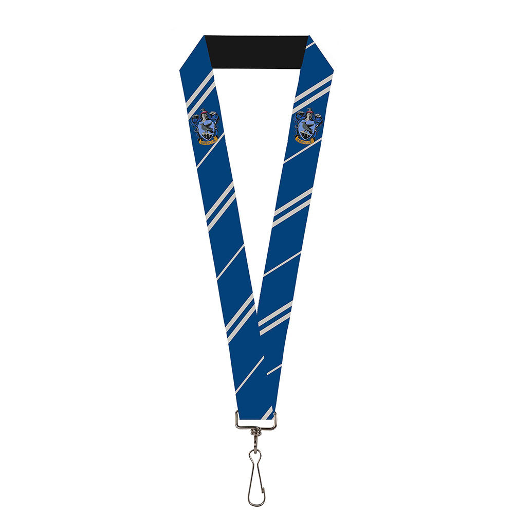 Lanyard - 1.0" - RAVENCLAW Crest Stripe Blue Gray