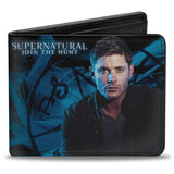 Bi-Fold Wallet - SUPERNATURAL Dean Pose2 JOIN THE HUNT Blues White