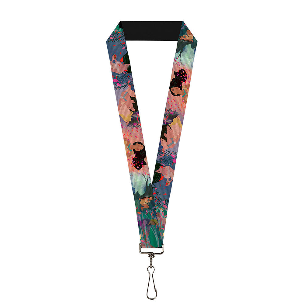 Lanyard - 1.0" - Pocahontas & John Smith Scenes