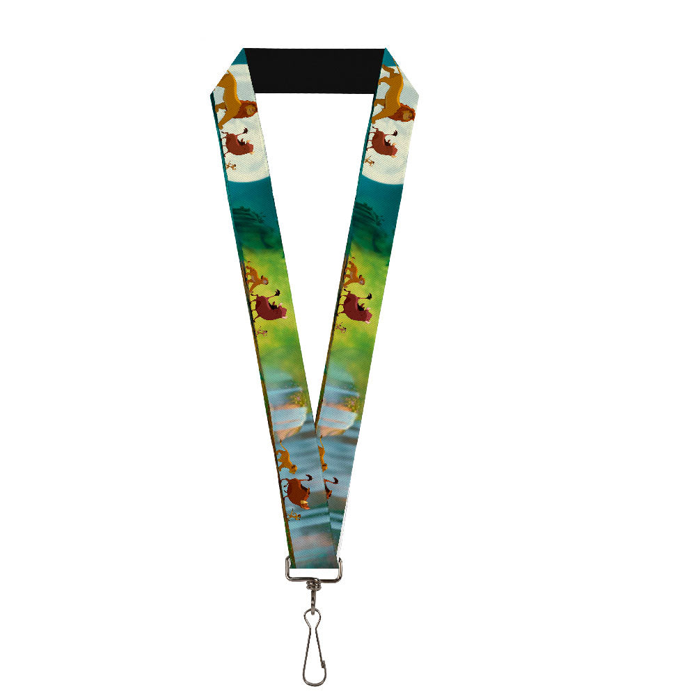 Lanyard - 1.0" - Lion King Simba, Pumba & Timon Growing Up