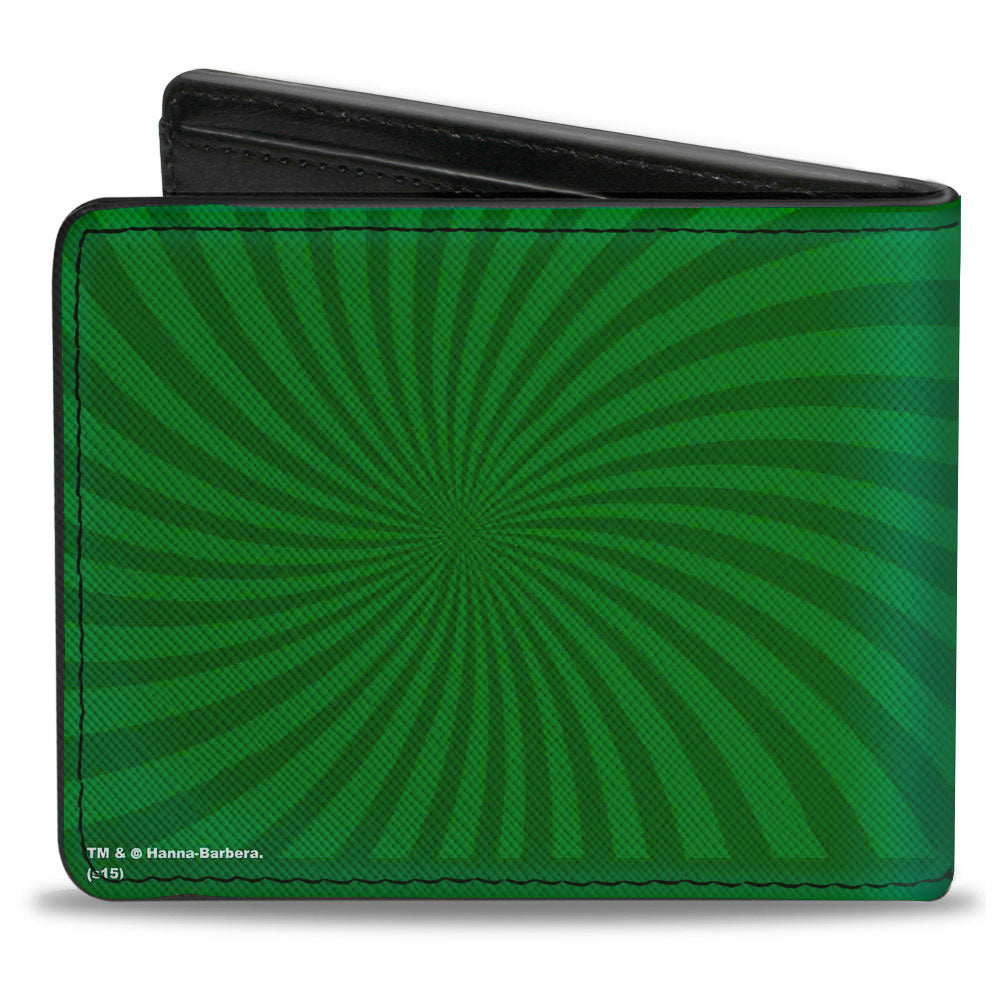 Bi-Fold Wallet - Scooby & Shaggy BAKED Rays Swirl Greens