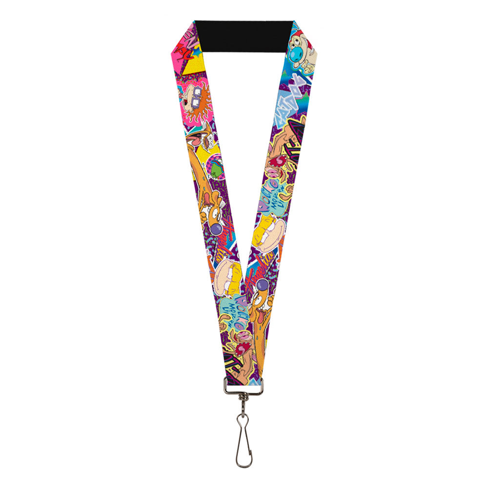 Lanyard - 1.0" - Nick 90's Rewind 7-Character 4-Logo Collage