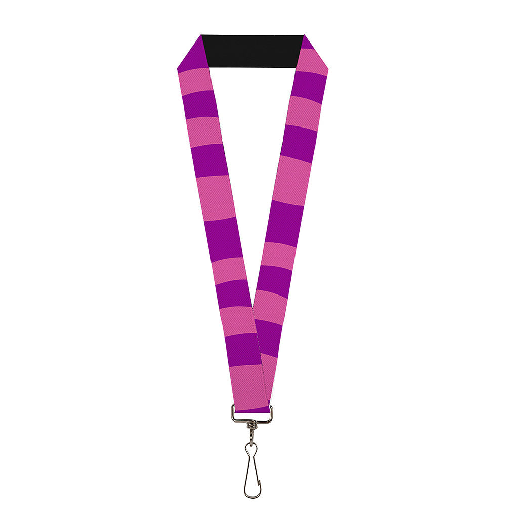 Lanyard - 1.0" - Cheshire Cat Stripe Pink Purple