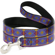 Dog Leash - Classic Aladdin Magic Carpet Tapestry Blue/Purple/Gold/Red