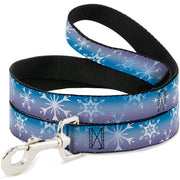 Dog Leash - Frozen II Snowflakes Blues/Purples/White