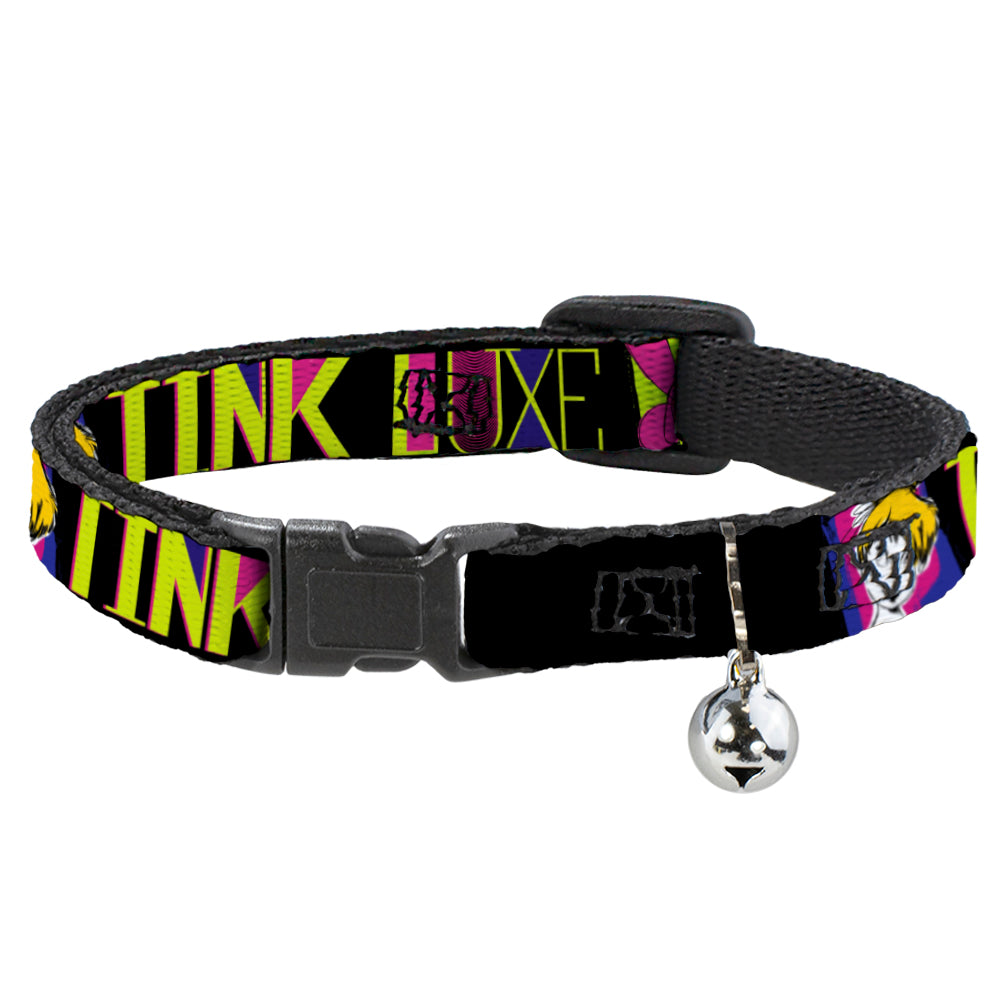 Cat Collar Breakaway - TINK LUXE Sketch Black Multi Neon