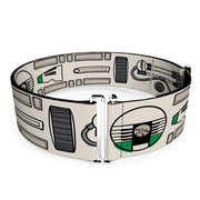 Cinch Waist Belt - Star Wars D-0 Parts Bounding White Black Green Grays