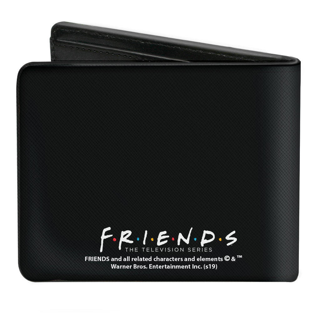 Bi-Fold Wallet - FRIENDS Logo Black White Multi Color