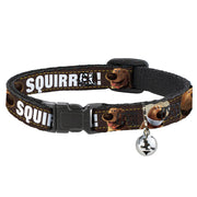 Cat Collar Breakaway - Dug 3-Poses SQUIRREL! Brown Yellow White