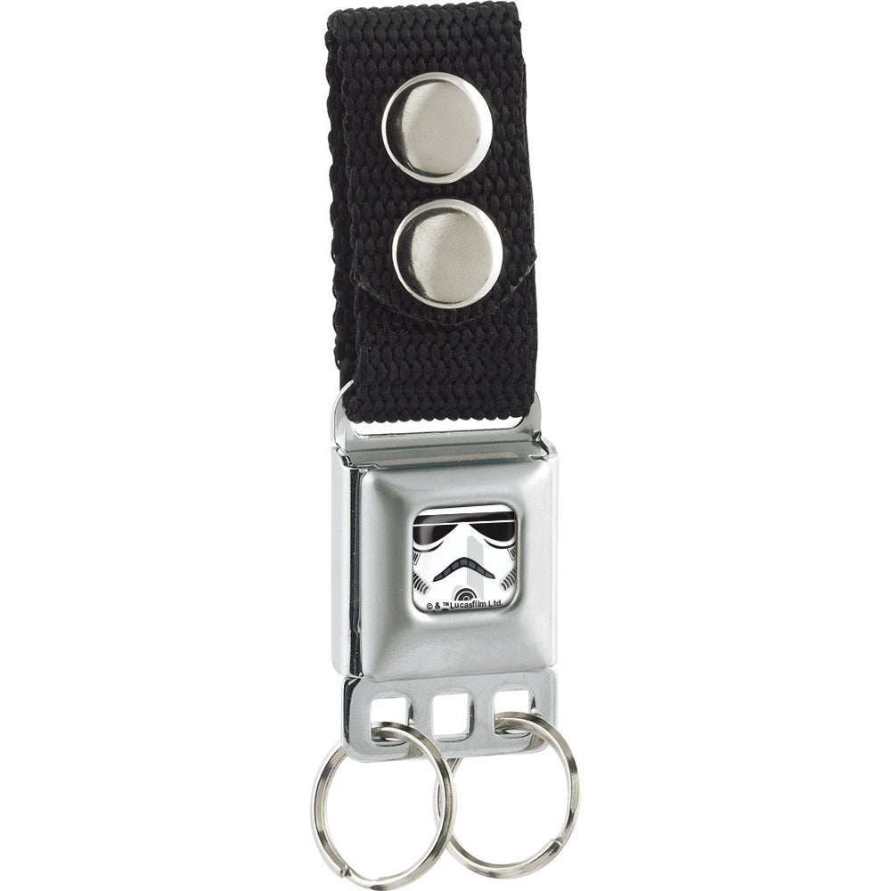 Keychain - Star Wars Stormtrooper Face CLOSE-UP Full Color White Black