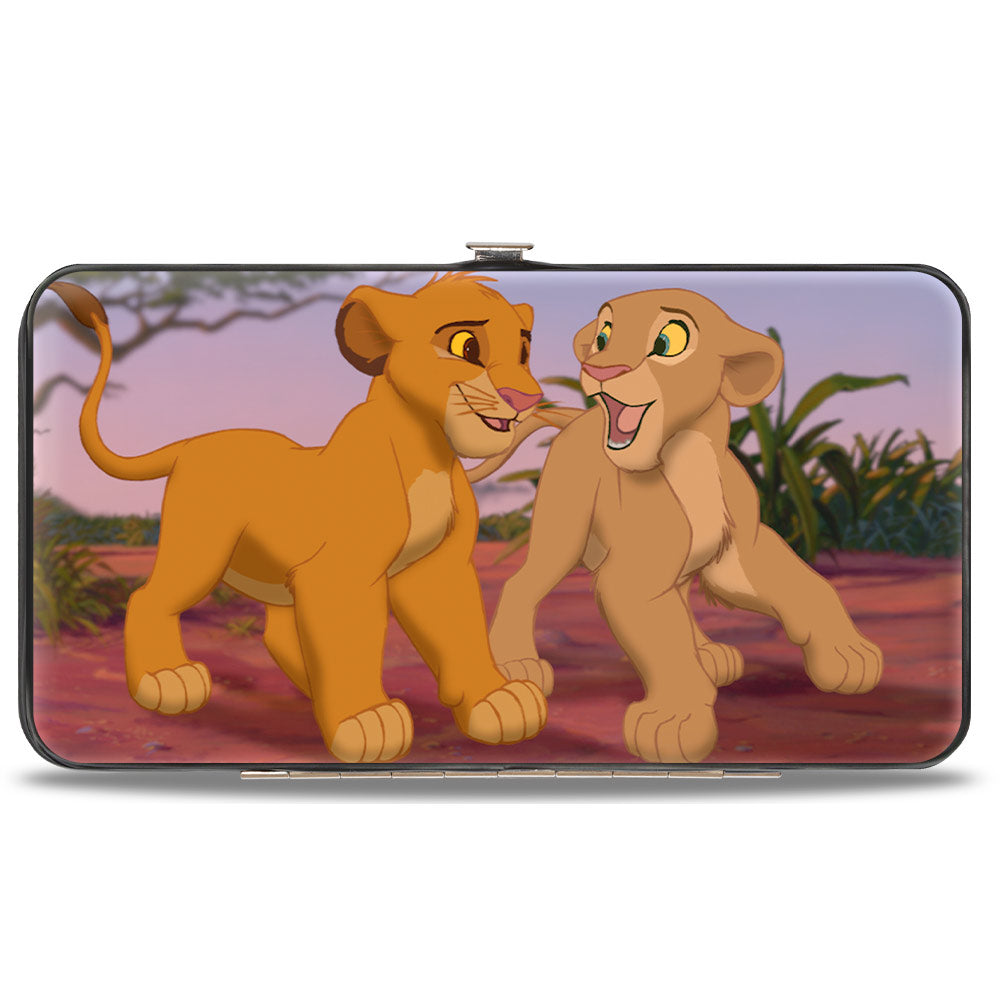 Hinged Wallet - The Lion King Young Simba & Nala + Grown Up Snuggle Pose