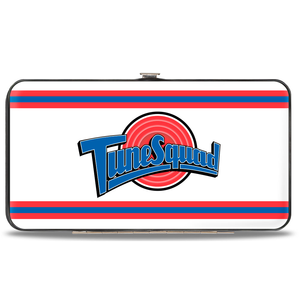 Hinged Wallet - Space Jam TUNE SQUAD Logo Stripe White Red Blue