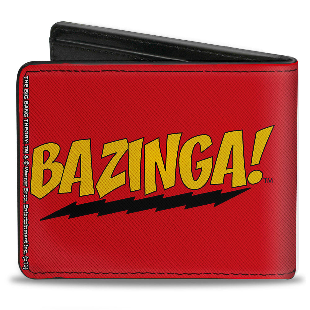 Bi-Fold Wallet - BAZINGA! Red Gold Black