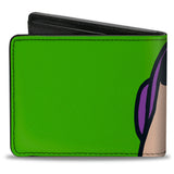 Bi-Fold Wallet - Toy Story Buzz Lightyear Expression Close-Up Green