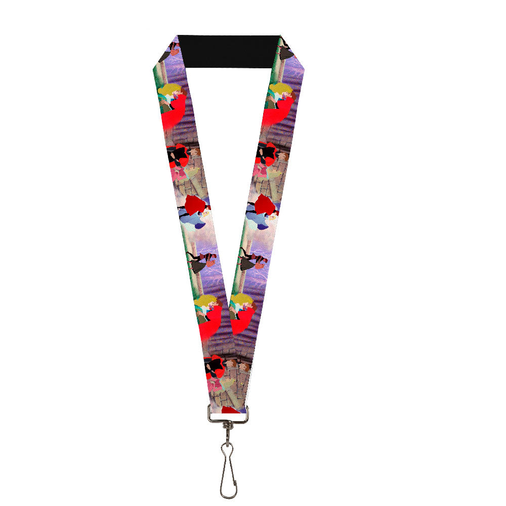 Lanyard - 1.0" - Sleeping Beauty & Prince Scenes