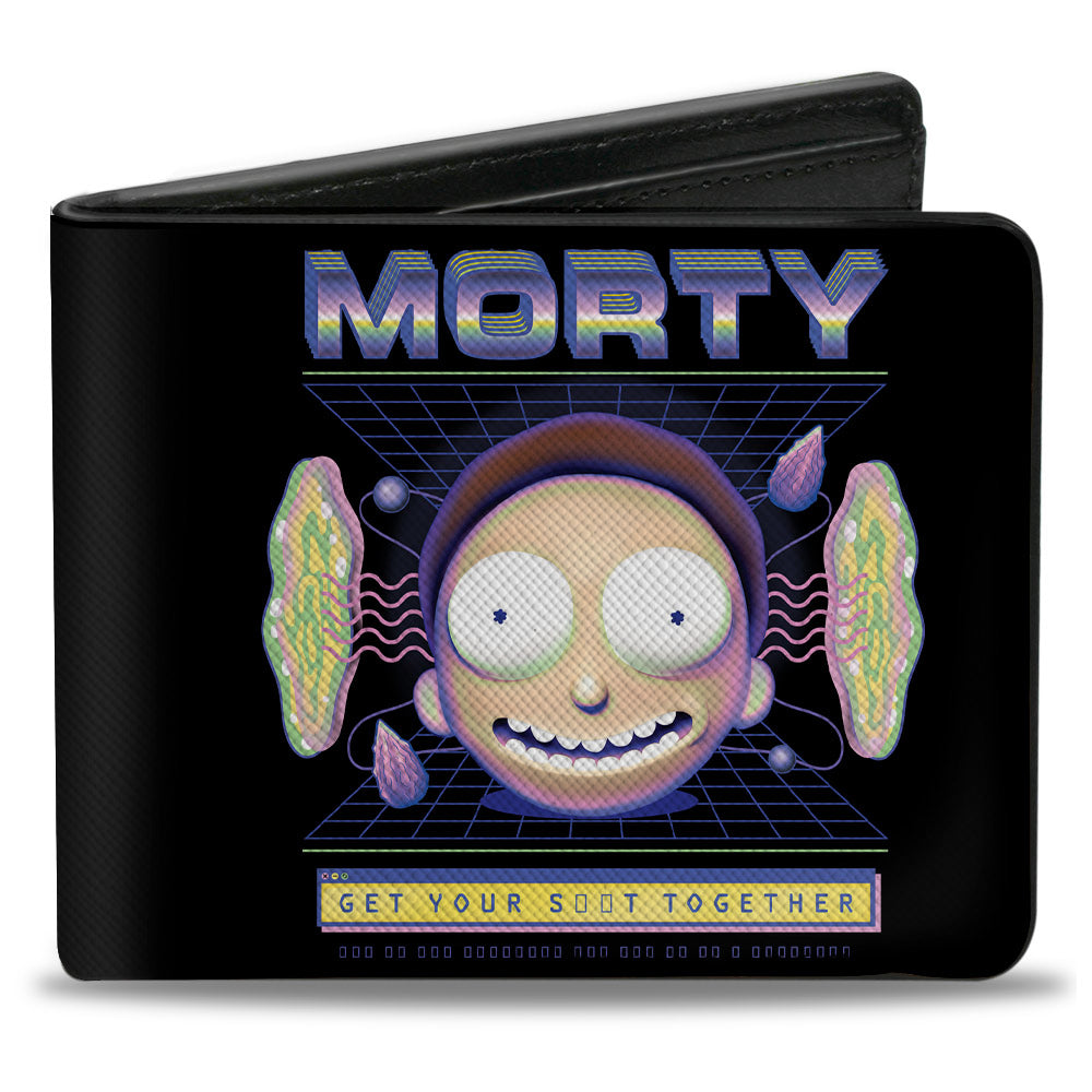 Bi-Fold Wallet - Rick and Morty MORTY Expression GET YOUR S**T TOGETHER Black