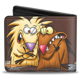 Bi-Fold Wallet - Angry Beavers Norbert & Daggett CLOSE-UP Pose