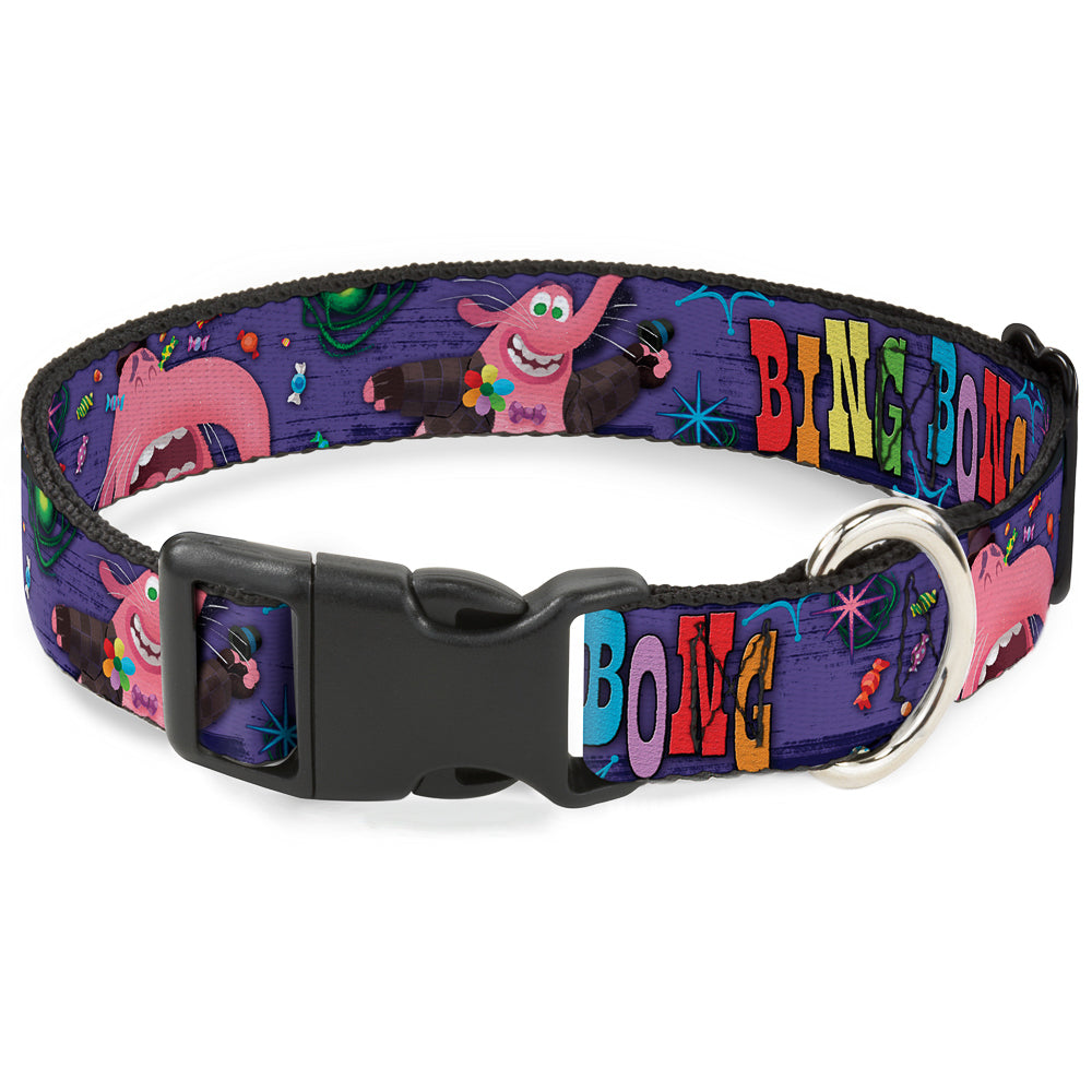 Plastic Clip Collar - BING BONG Poses/Candy Purples/Multi Color