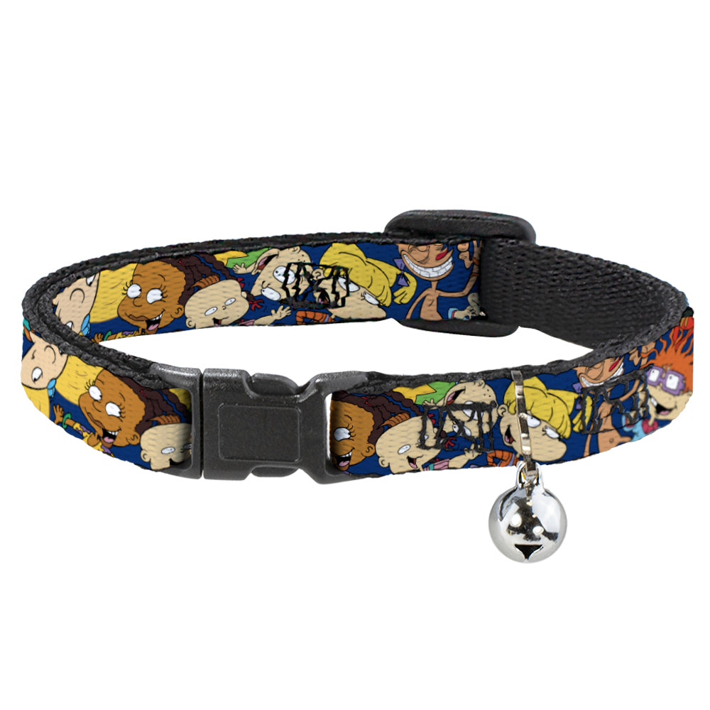 Cat Collar Breakaway with Bell - Nick 90's Rewind 16-Character Poses Navy Blue